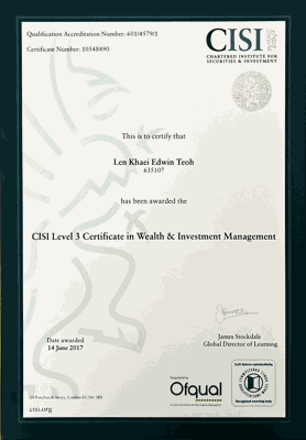 CISI Level 3 Certificate in Wealth & Investment Management
